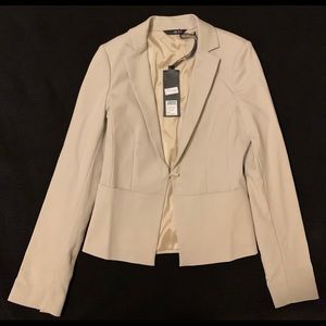 LIU JO Women Light Beige Blazer Size 46 Pre-owned
